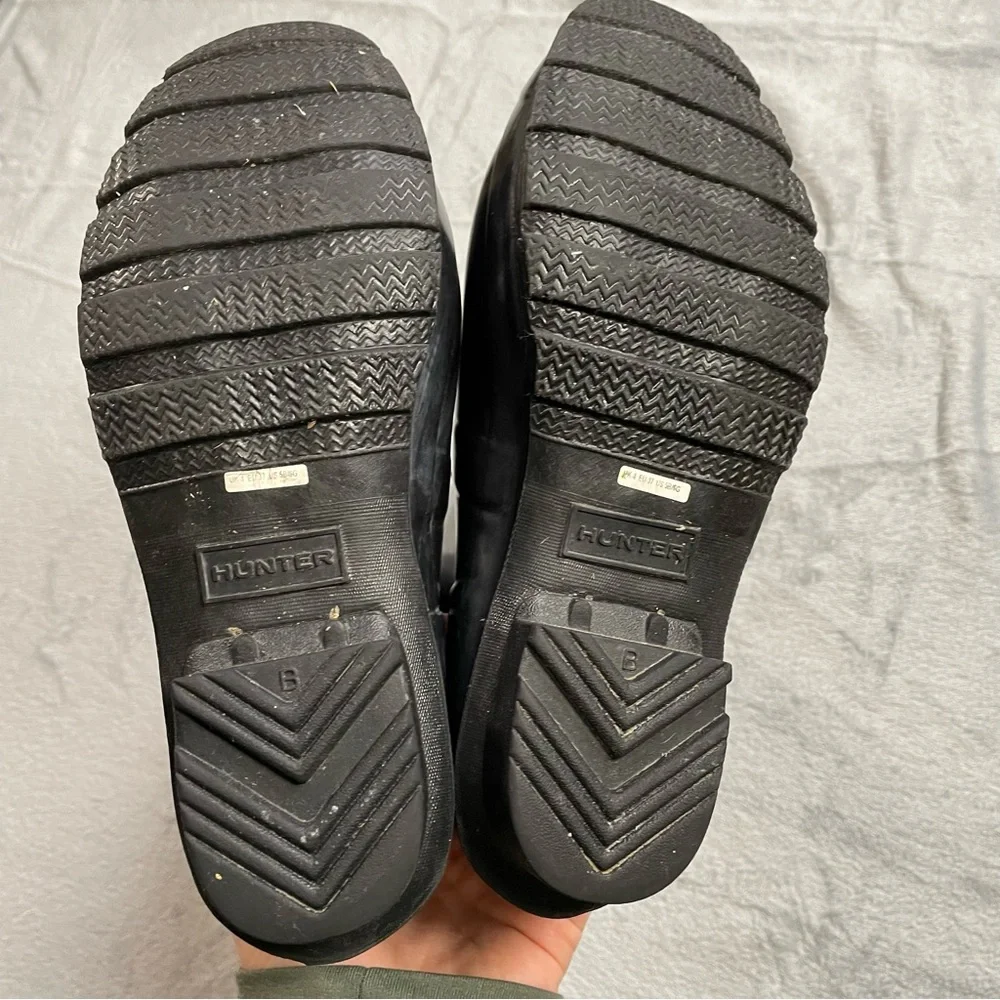 Kids Hunter Original Gloss Jet‎ Black Rain Boots 5/6